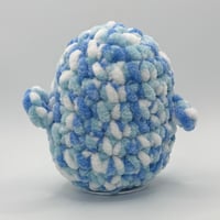 Image 2 of Fluffy Blue Duck Crochet Plush 