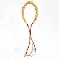 Image 1 of Plaited straw headband with optional ribbons