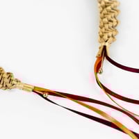 Image 2 of Plaited straw headband with optional ribbons
