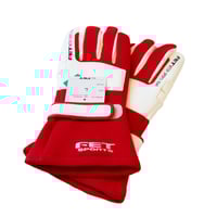 Image 1 of FET RACING GLOVES L SIZE RED