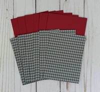 Image 4 of Valentine Card Making Kit for Adults to DIY 6 Handmade Houndstooth Notecards