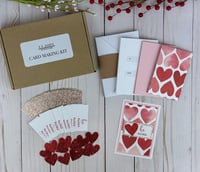Image 1 of Valentine Card Making Kit for Adults to DIY 12 Postcard Style Valentines