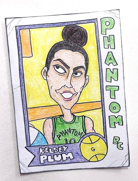 Image of Original pencil artwork—Kelsey Plum, Unrivaled