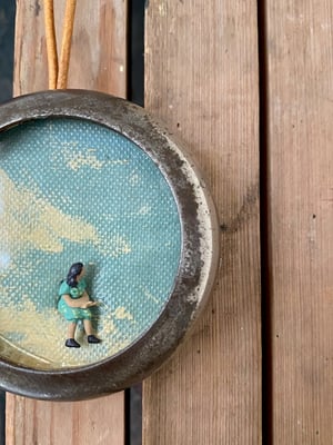 Image of pocket watch diorama - head in the clouds