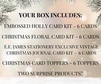 Image 2 of The 2025 Holiday Box: Handcrafted Christmas Card Making and Papercraft Kit for Adults