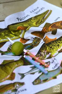 Image 3 of Torchon poissons d'eaux douces