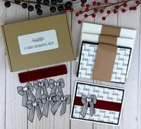 Image 1 of Love Valentine Card Making Kit for Adults to DIY 6 Handmade Cards