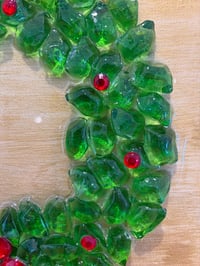 Image 3 of FIREPLACE GLASS HOLIDAY WREATH