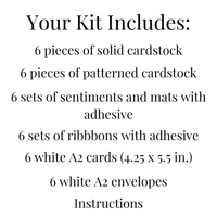 Image 10 of Happy Holidays Card Making Kit for Adults to DIY 6 Classic Christmas Greeting Cards