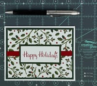 Image 8 of Happy Holidays Card Making Kit for Adults to DIY 6 Classic Christmas Greeting Cards