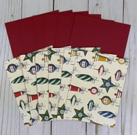 Image 4 of Merry Christmas Card Kit to DIY 6 Retro Style Holiday Greeting Cards