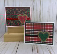 Image 3 of Berries and Plaid Christmas Card Kit for Beginners to DIY 6 Classic Holiday Cards