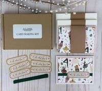 Image 1 of Nutcracker Ballet Christmas Card Making Kit to DIY 6 Festive Holiday Cards