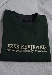 Peer reviewed sweatshirt