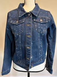 Image 1 of BLUE JEAN BLING JACKET