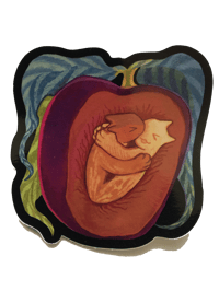 Plum - large sticker