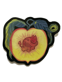 Peach - Large sticker