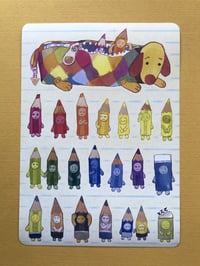 Image 1 of Pencil Case - A6 sticker sheet