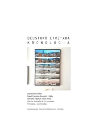 Image 3 of Deustuko Etxetxoa Kronologia (sin marco) / A2 / Compra & Recogida en Tienda