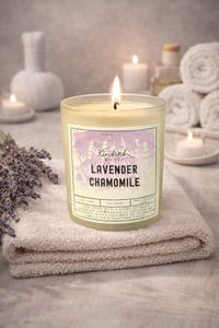 Image 1 of Lavender Chamomile Soy Blend Candle