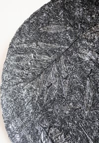 Image 6 of Handmade Textured Black Wall Plate – Sculptural Papier-Mache Wall Art