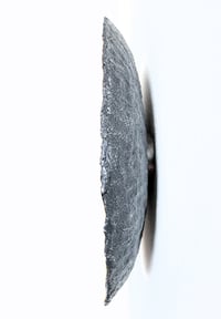 Image 4 of Handmade Textured Black Wall Plate – Sculptural Papier-Mache Wall Art