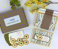 Image 1 of Floral Thank You Card Kit to DIY 6 Handcrafted Greeting Cards