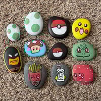 Image 1 of Hand Painted Rocks
