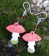 Fly agaric earrings 