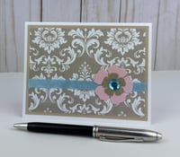 Image 4 of Classic Damask Card Making Kit for Adults to DIY 6 Floral Greeting Cards