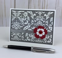 Image 7 of Classic Damask Card Making Kit for Adults to DIY 6 Floral Greeting Cards
