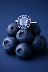 Image 5 of Double Sapphire Halo Ring