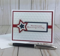 Image 3 of 4th of July Liberty Card Making Kit for Adults to DIY 6 Patriotic Greeting Cards