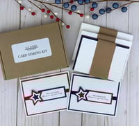 Image 8 of 4th of July Liberty Card Making Kit for Adults to DIY 6 Patriotic Greeting Cards