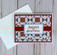 Image 2 of 4th of July Patriotic Card Making Kit for Adults to DIY 6 Greeting Cards