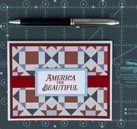 Image 7 of 4th of July Patriotic Card Making Kit for Adults to DIY 6 Greeting Cards