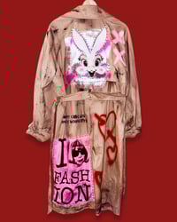 Image 3 of I LOVE FASHION  ¥ UNISEX ¥ UPCYCLED VILLAGE PUNK ¥IBIZA¥TRENCHCOAT¥