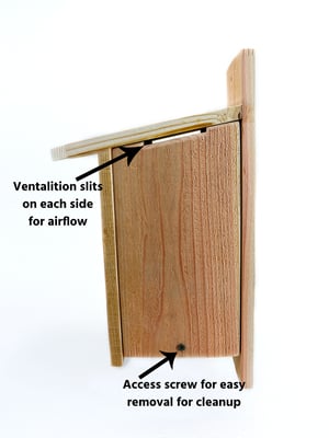 Image of Chickadee Wren Cedar Nesting Box