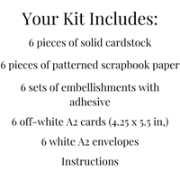 Image 10 of Thinking of You Card Making Kit for Adults to DIY Spring Greeting Cards