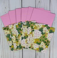 Image 4 of Pink Hydrangea Thank You Card Making Kit for Women to DIY 6 Floral Greeting Cards