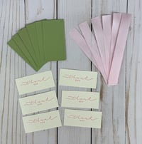 Image 5 of Pink Hydrangea Thank You Card Making Kit for Women to DIY 6 Floral Greeting Cards