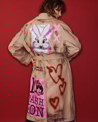 Image 1 of I LOVE FASHION  ¥ UNISEX ¥ UPCYCLED VILLAGE PUNK ¥IBIZA¥TRENCHCOAT¥