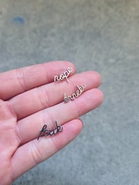 Image 1 of NESRAMNA KOLEKCIJA - jekelni uhan nesramne besede // THE RUDE COLLECTION - jekelni uhan rude words