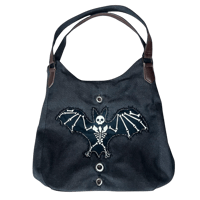 Image 1 of bat patch shoulder bag