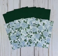 Image 5 of Blue Hydrangea Flower Card Making Kit for Adults to DIY 6 Floral Hello Greeting Cards