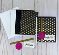 Image 4 of Halloween Card Making Kit for Adults to DIY 6 Assorted Pastel Halloween Cards