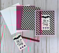 Image 8 of Halloween Card Making Kit for Adults to DIY 6 Assorted Pastel Halloween Cards