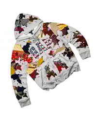 Image 2 of Re-worked 1 of 1 GAP Batik Patchworks Riot Hoodie Size M