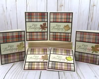 Image 2 of Thanksgiving Card Making Kits for Adults to DIY 6 Autumn Greeting Cards with Leaves