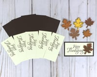 Image 4 of Thanksgiving Card Making Kits for Adults to DIY 6 Autumn Greeting Cards with Leaves